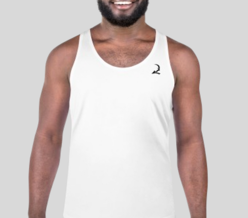 Crew Neck Tank - White