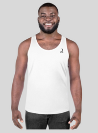 Crew Neck Tank - White