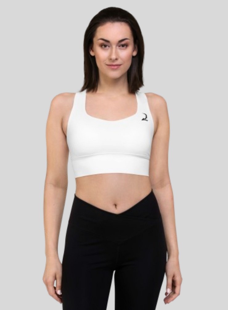 Lightweight High Support Sports Bra - White