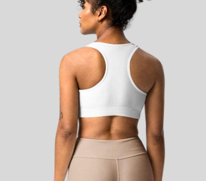 Essential Racer Back Sports Bra - White