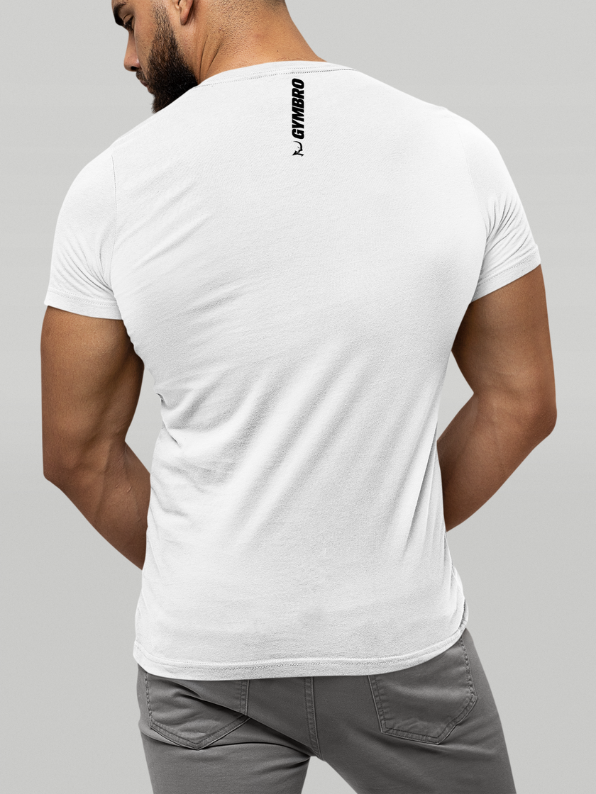 Short Sleeve V-Neck T-Shirt - White