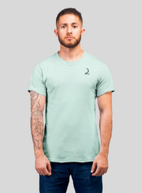 Performance Crew Neck T-shirt - Silver - Pastel Mint