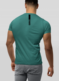 Short Sleeve Tee - Teal Triblend - Maroon Triblend