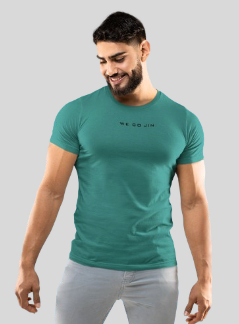 Short Sleeve Tee - Teal Triblend - Maroon Triblend