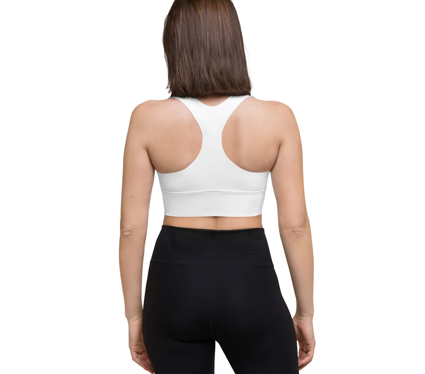 Lightweight High Support Sports Bra - White