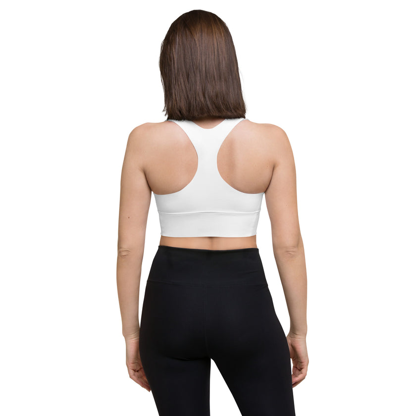 Lightweight High Support Sports Bra - White