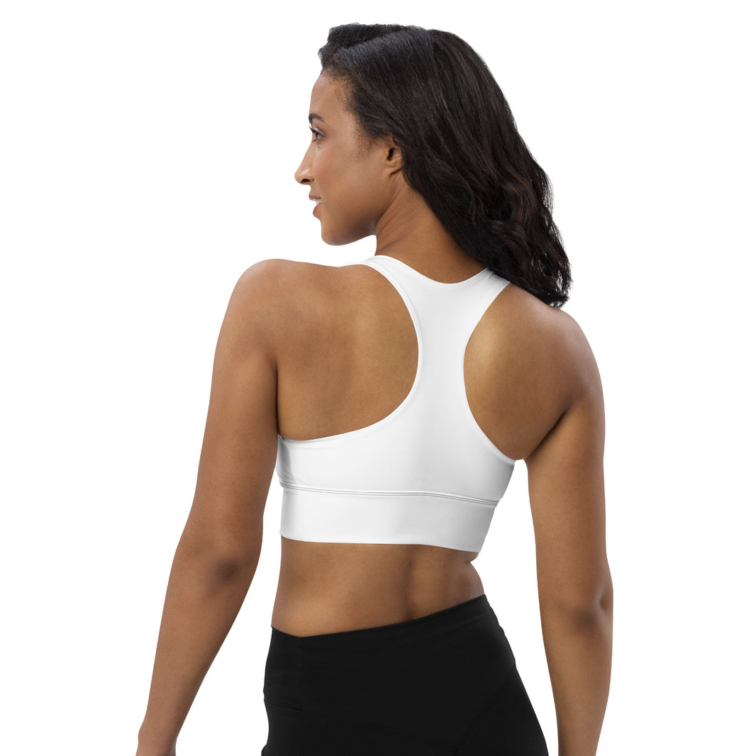 Longline Sports Bra - White