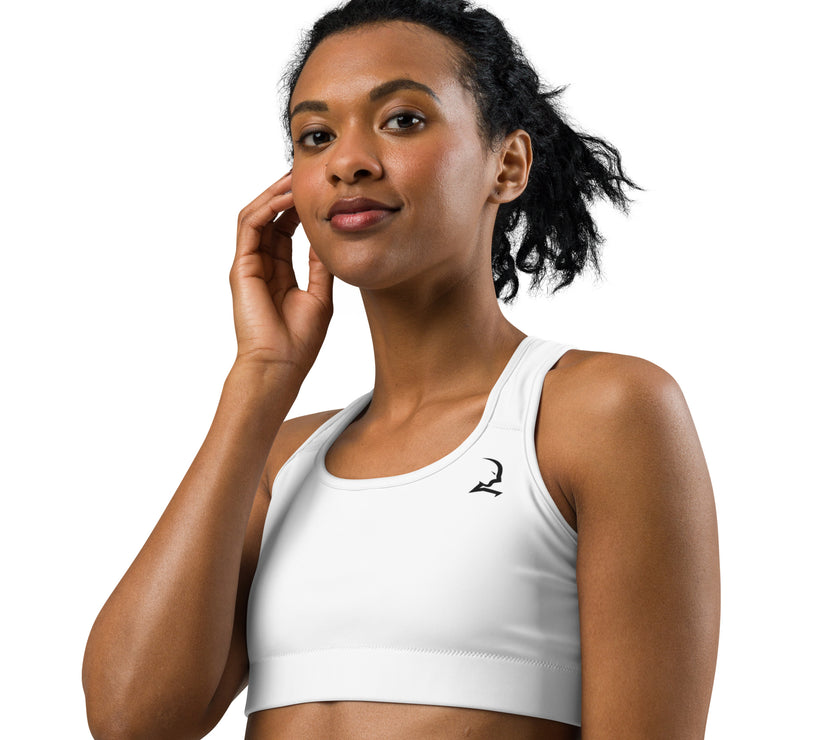 Essential Racer Back Sports Bra - White