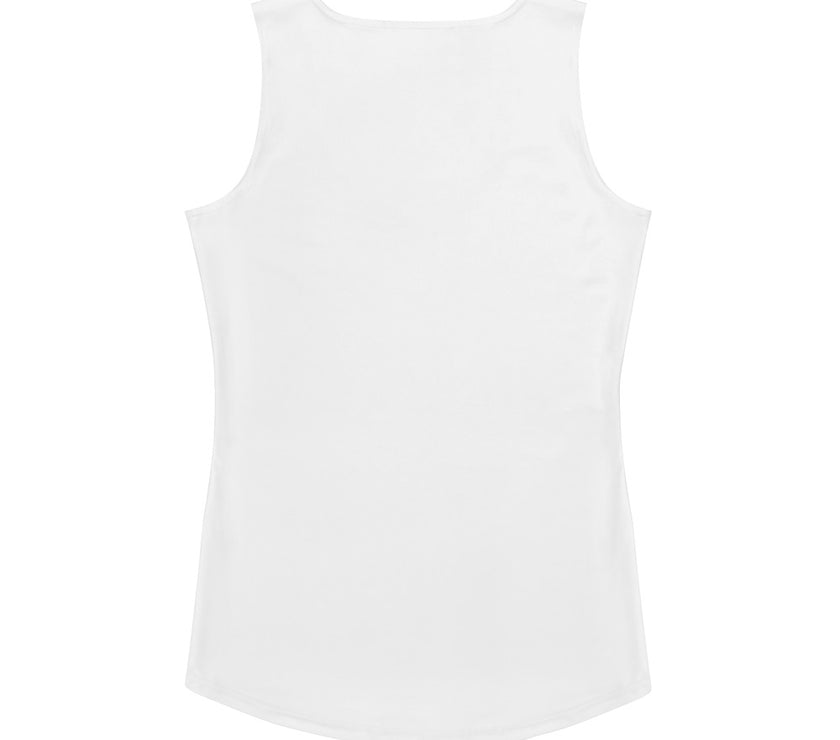 Body-Hugging Tank Top - White