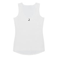 Body-Hugging Tank Top - White