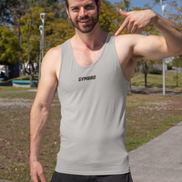 Essential Body Fit Tank - Red - Athletic Heather