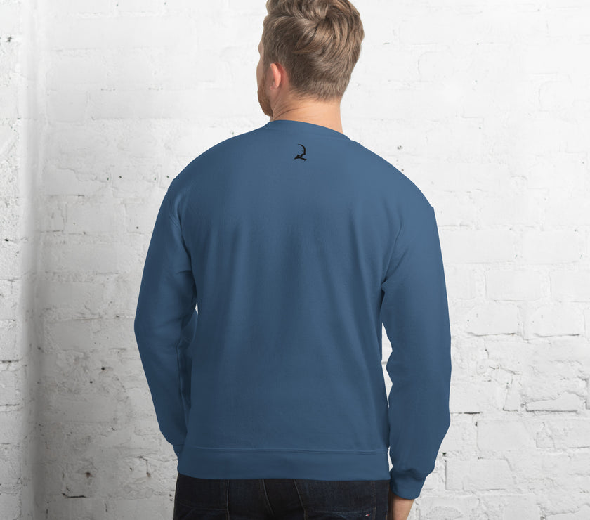 Organic Raglan Sweatshirt - Blue Bayoux