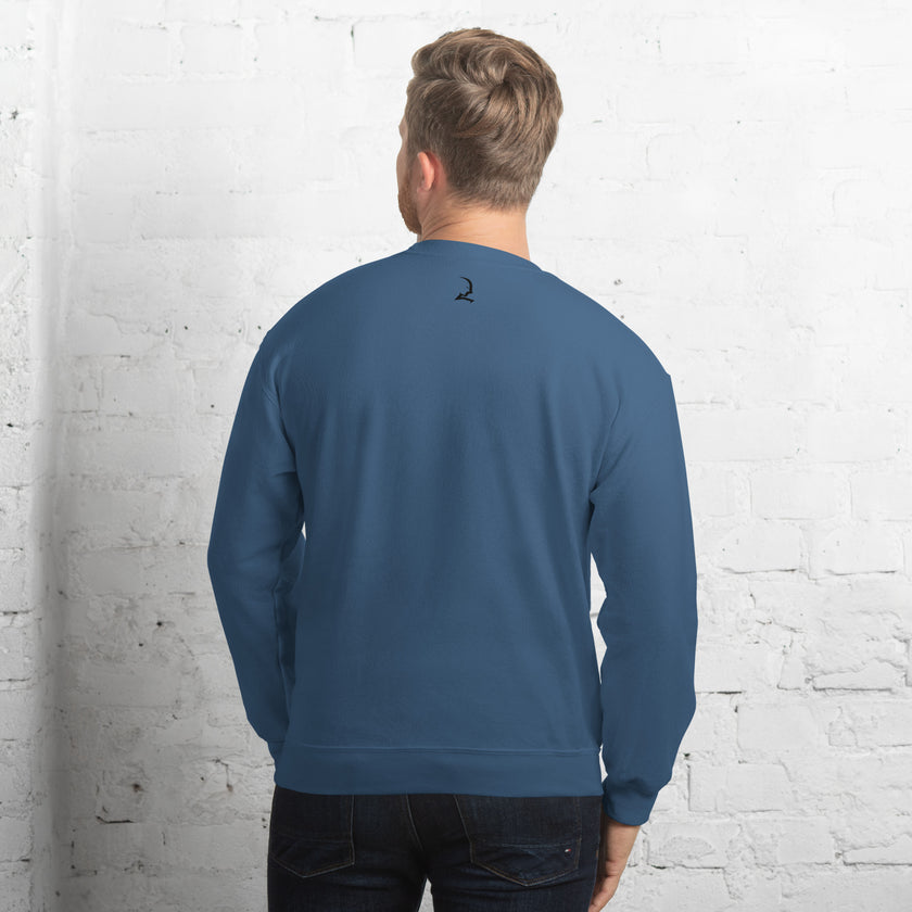 Organic Raglan Sweatshirt - Blue Bayoux