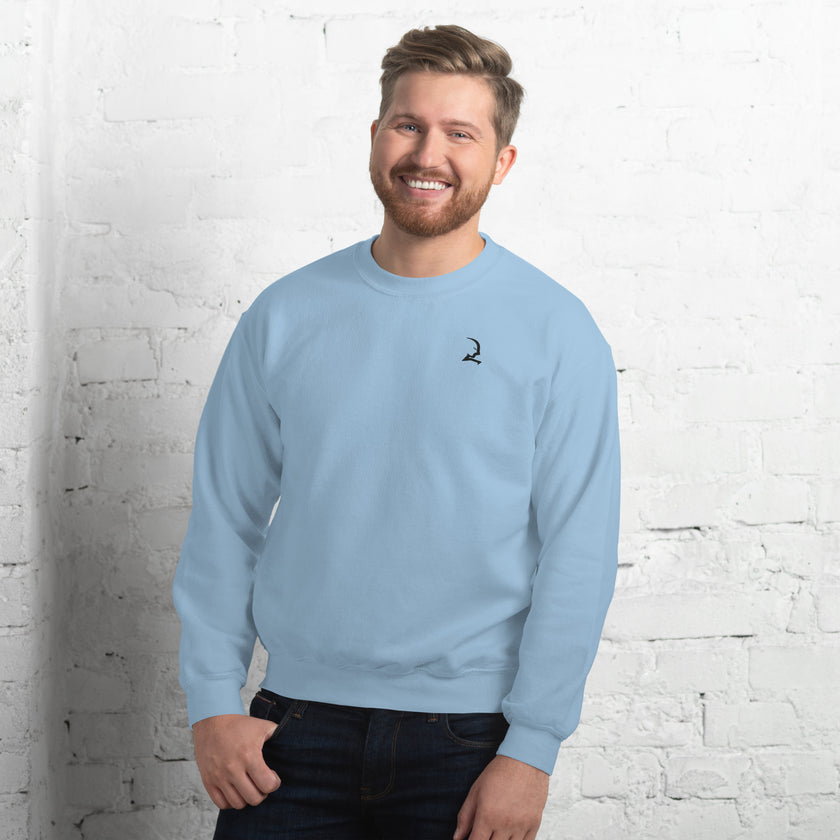 Organic Raglan Sweatshirt - Cadet Grey