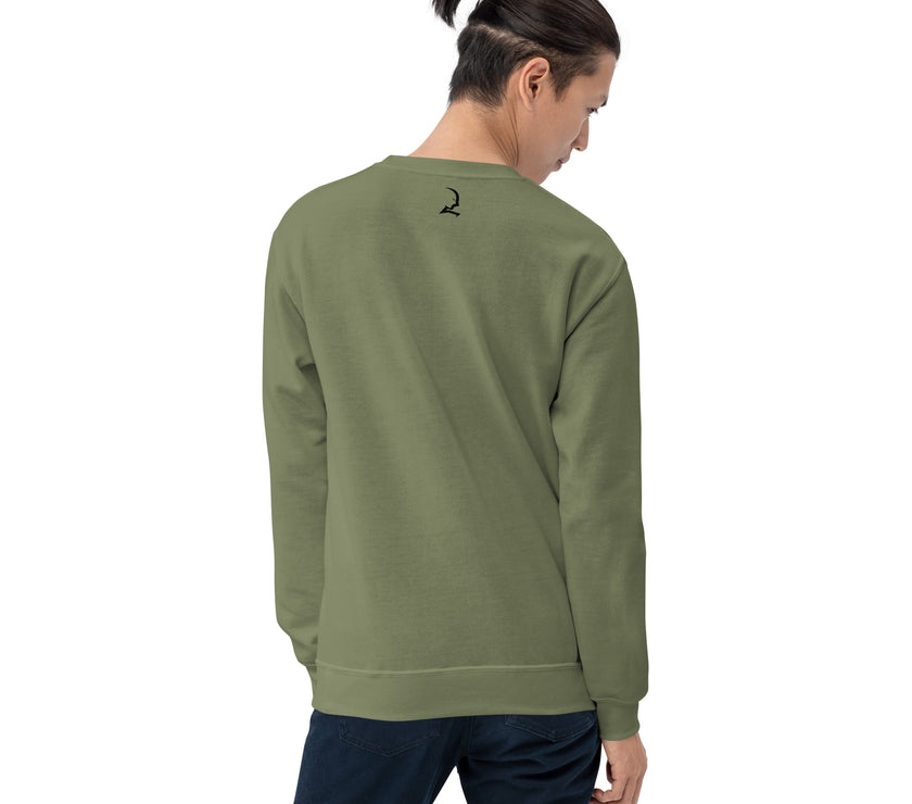 Crew Neck Sweatshirt - Brown Grey