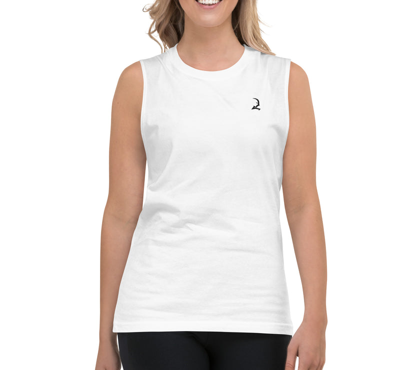 Sleeveless Tank Top - White