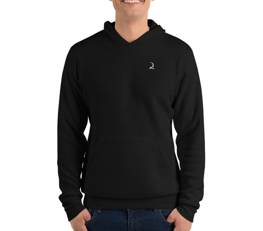 Crest Hoodie - Black - Heather Navy - Heather Forest