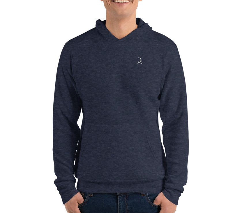 Crest Hoodie - Black - Heather Navy - Heather Forest