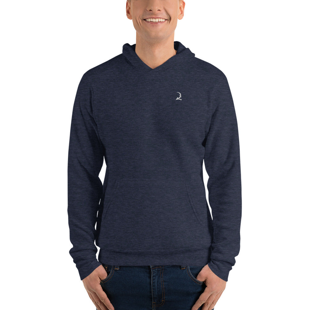 Crest Hoodie - Black - Heather Navy - Heather Forest