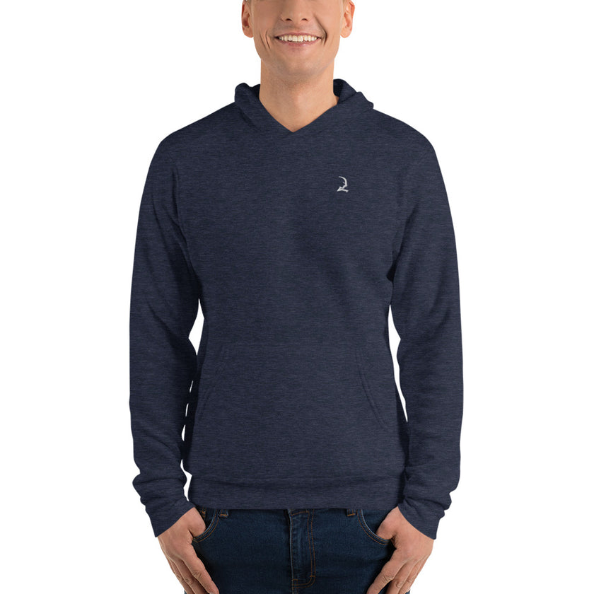 Crest Hoodie - Black - Heather Navy - Heather Forest