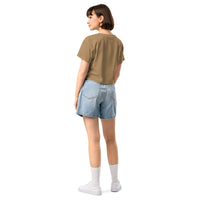 Adapt Como Shortsleeve Crop Top - Light Taupe