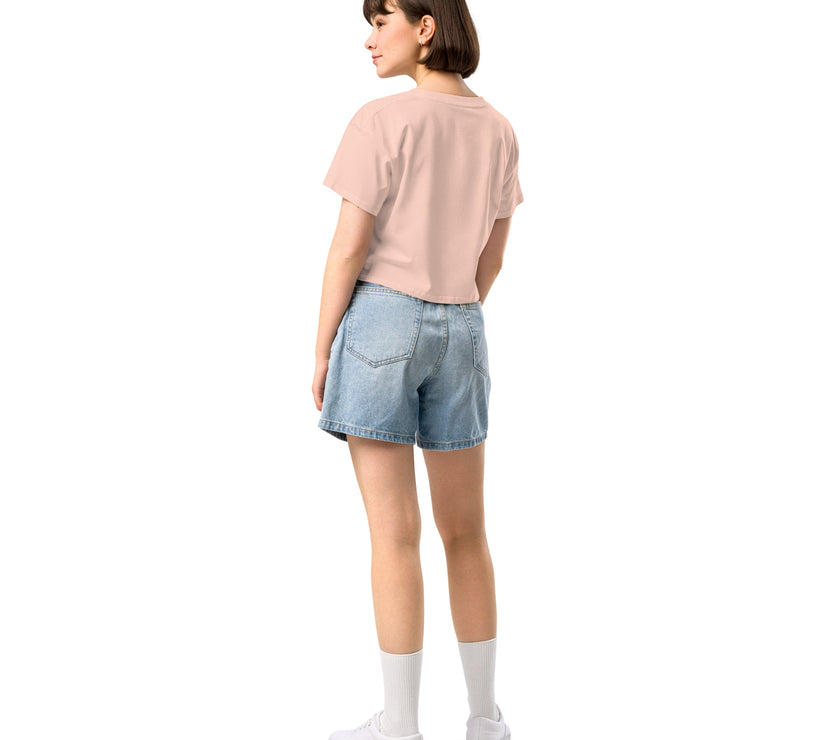 Essential Crop Top - Pale Pink