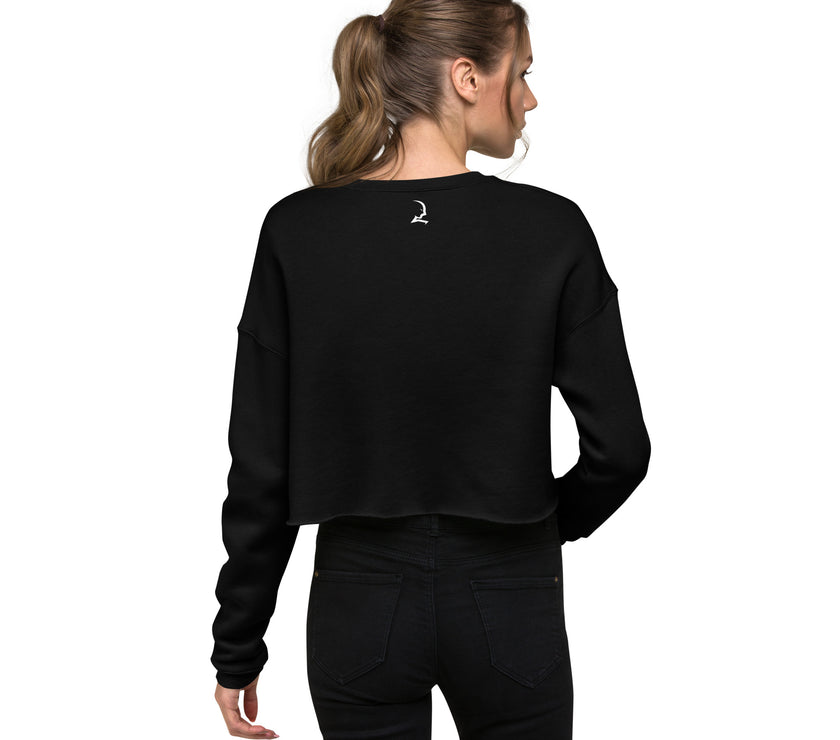 Full Sleeve Crop Top - Black