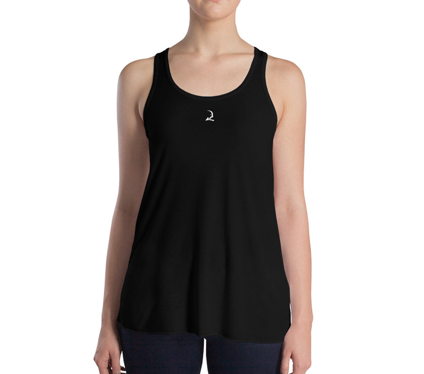 Flowy Racerback Tank - Black